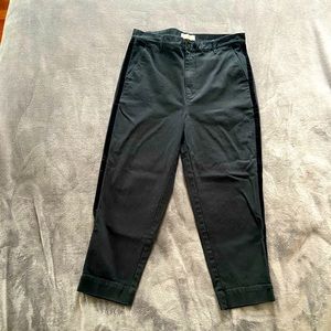 Madewell velvet piped trousers